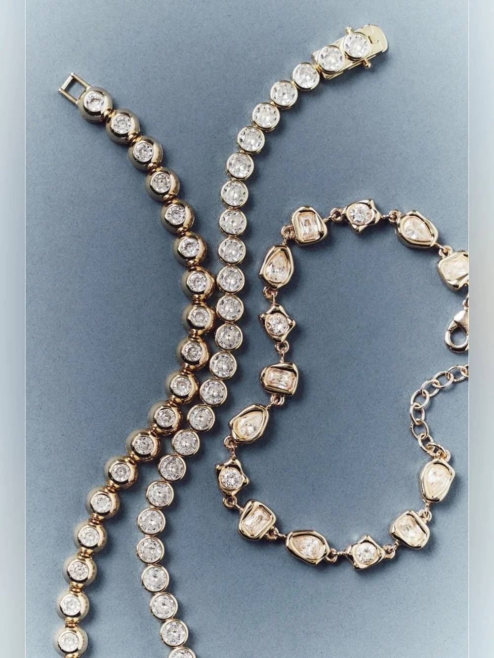 Crystal tennis bracelet